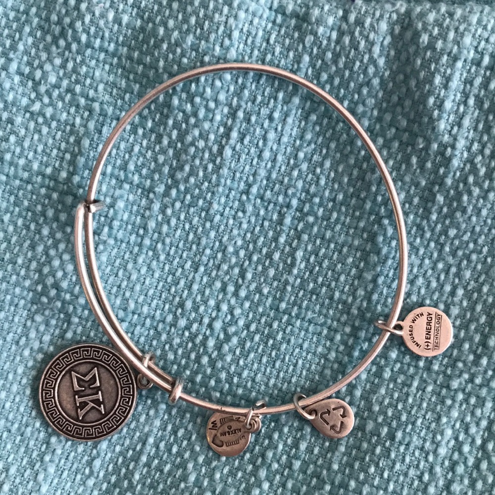 Alex and Ani sigma kappa (+) energy bracelet.